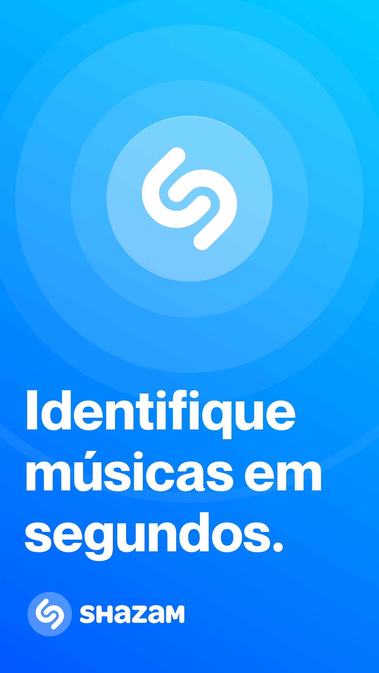 Screenshot do app Shazam