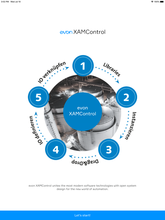 XAMControl.Web iPad screenshot