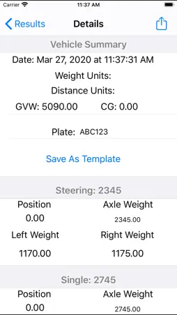 iVehicleWeigh screenshot 3