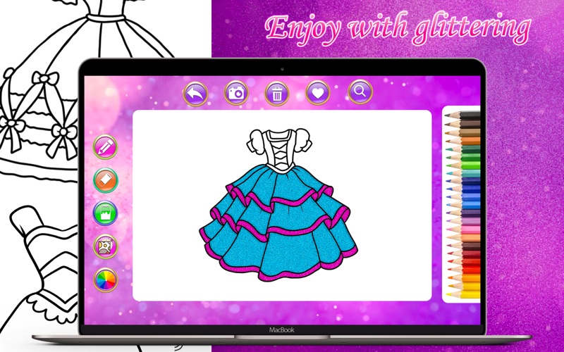 Screenshot #3 pour Glitter Dress Coloring