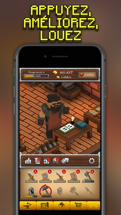 Screenshot #3 pour ForgeCraft - Idle Tycoon