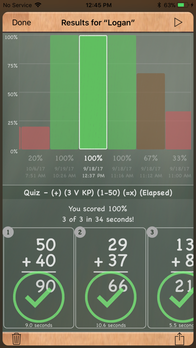 MathBoard Addition Screenshot