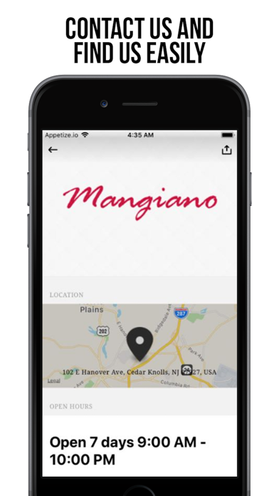 Mangiano Pizza Cedar Knolls screenshot 2