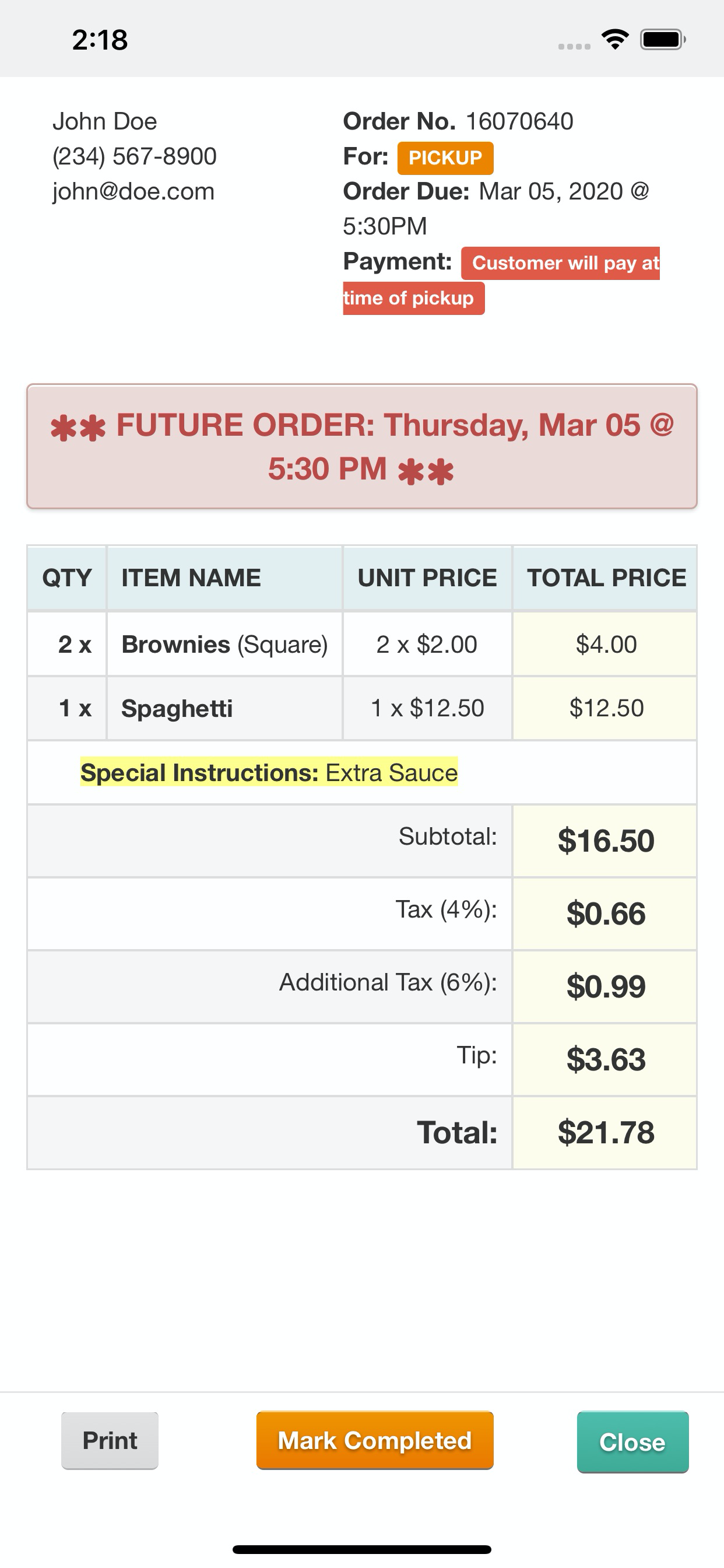 ehungry Orders screenshot 3