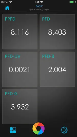 uSpectrum PAR screenshot 2