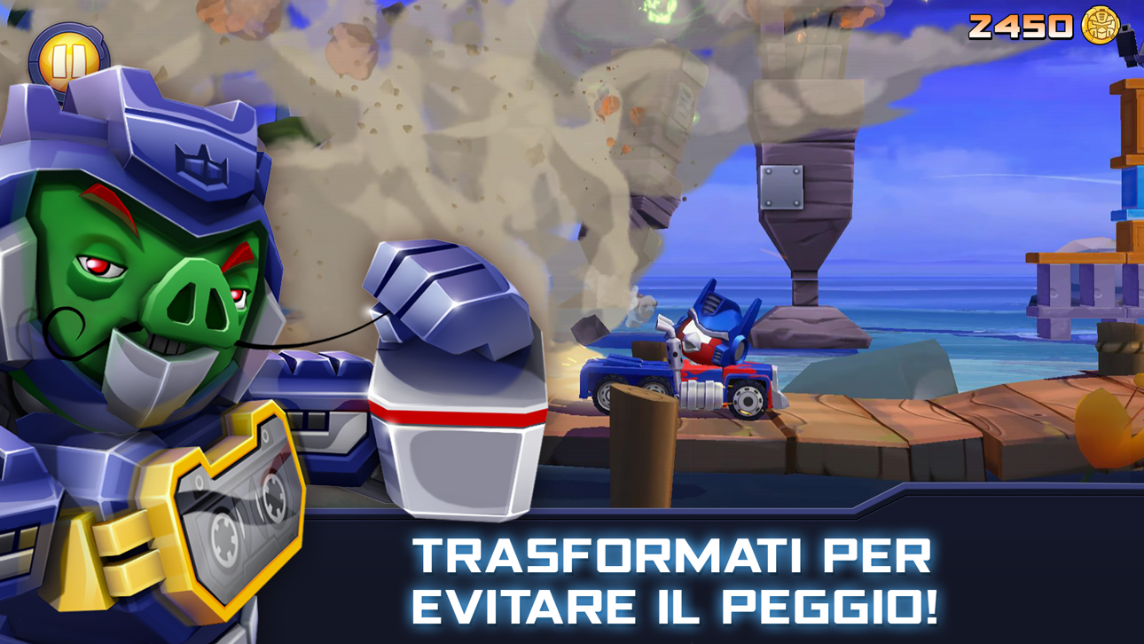 Angry Birds Transformers iOS Mod IPA screenshot 4 - iOS game interface