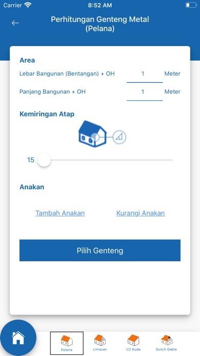 Roof Calculator Screenshot