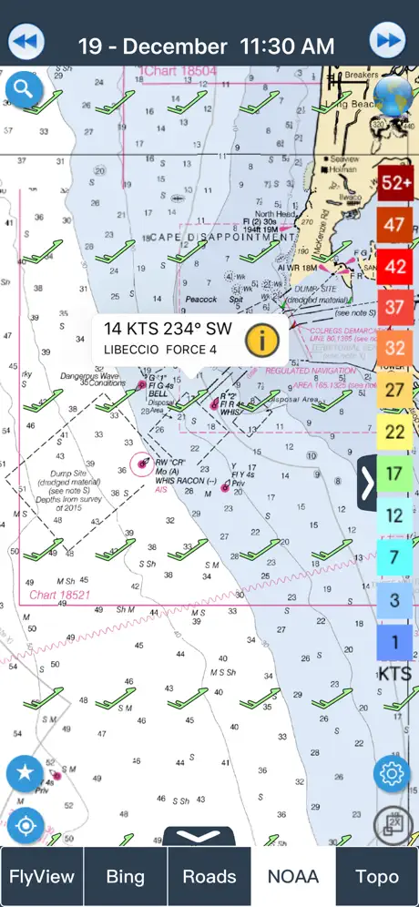 Wind forecast for Windgurus