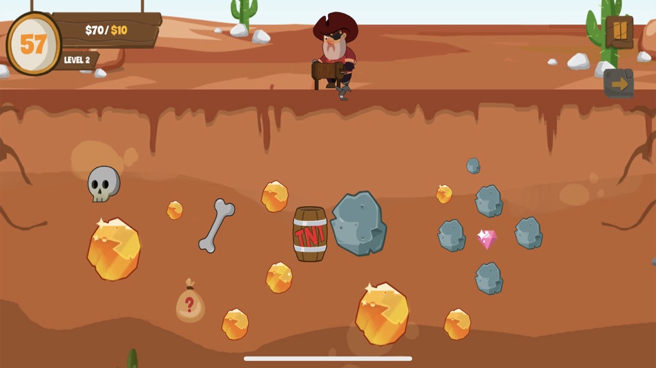 #1. 黄金矿工-史上最好玩的小游戏 (iOS) 由: yu zheng