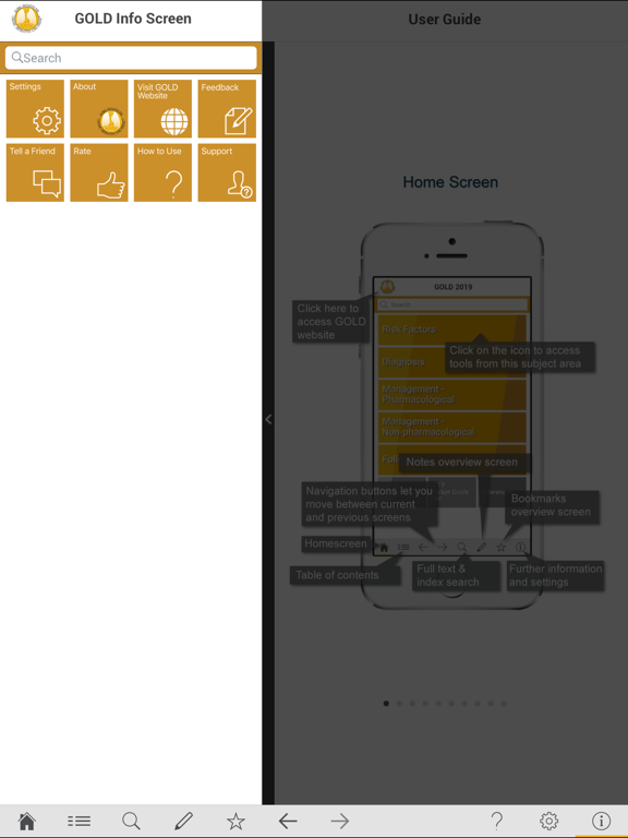 GOLD 2019 Pocket Guide iPad screenshot 5 - Medical app
