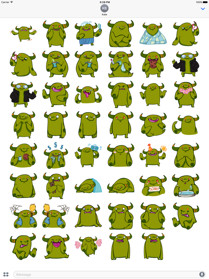 Marvin the Ogre emojies