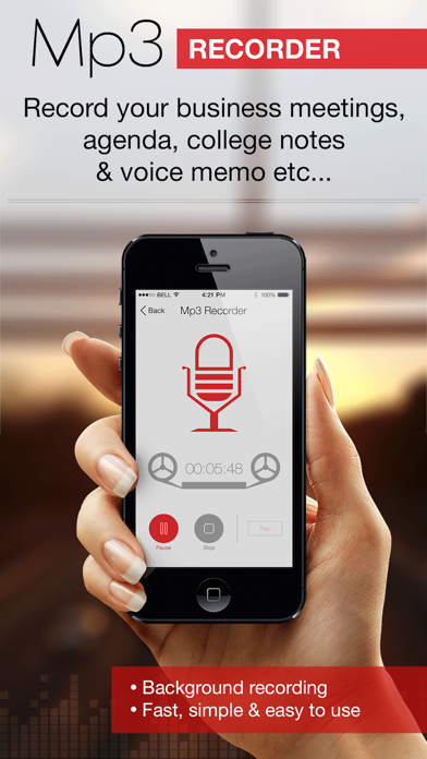 Screenshot #1 pour Mp3 Recorder : Voice Recorder