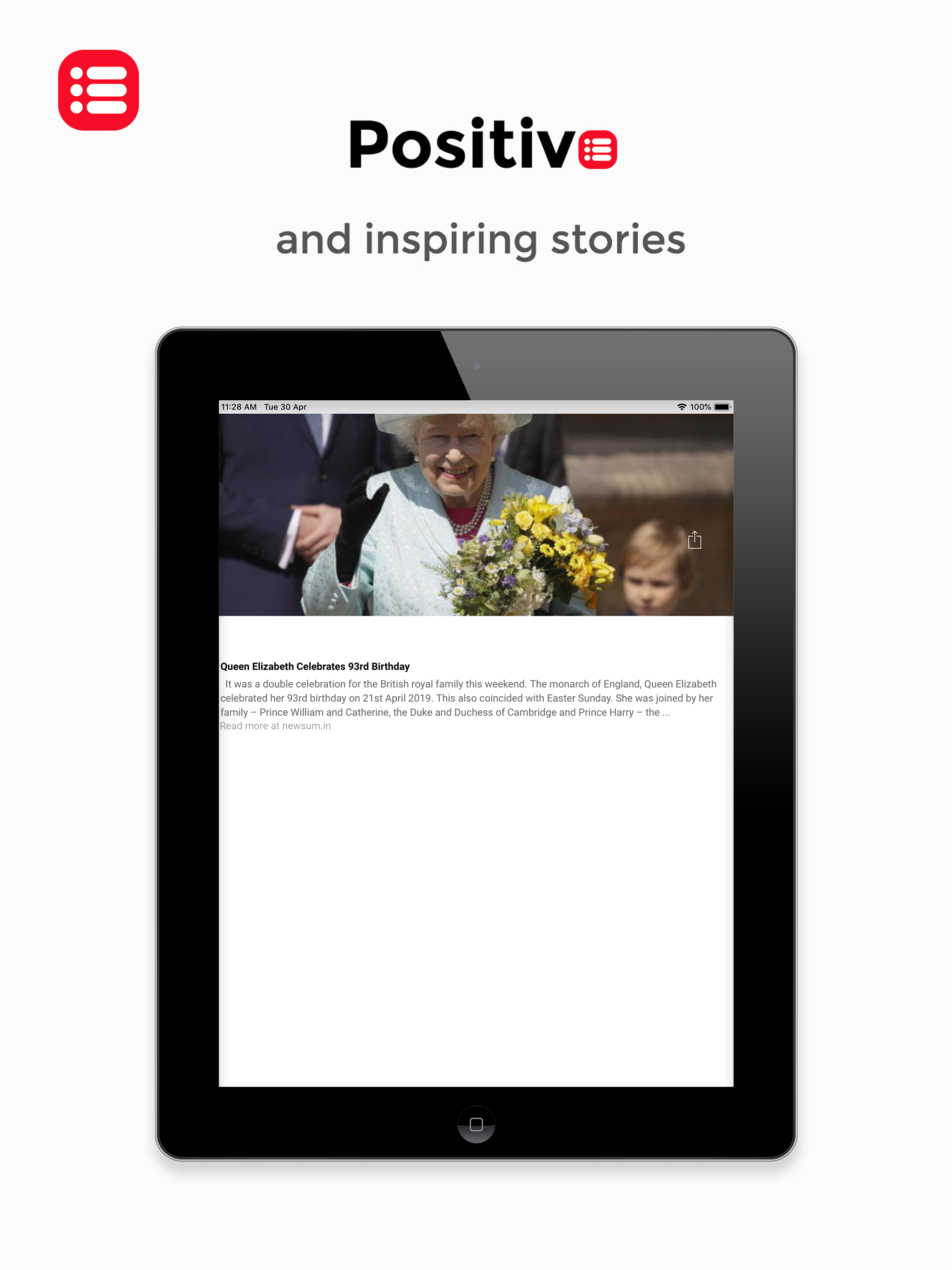 Newsum-Happy, positive News.