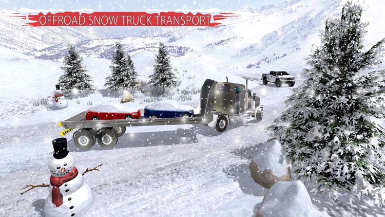 Winter Snow Giant Truck Drive