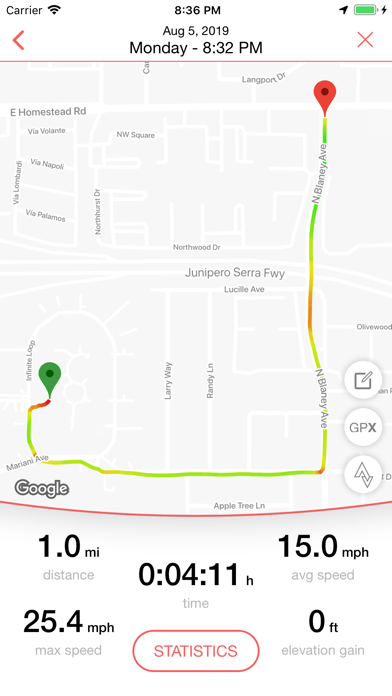 Bike GPS - Ride Tracker screenshot 2