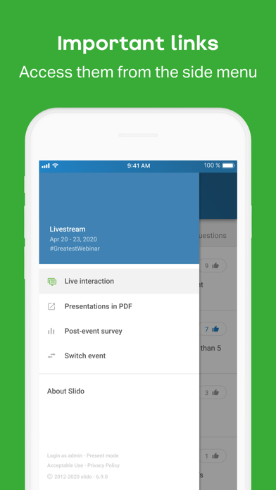Slido - Q&A and Polling Screenshot