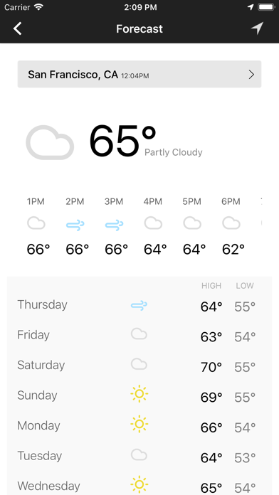 Screenshot #2 pour myWeather - Live Local Weather