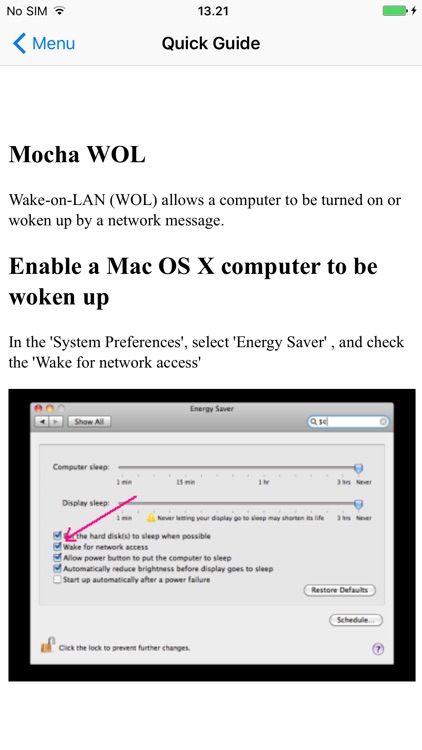 Mocha WOL screenshot-3