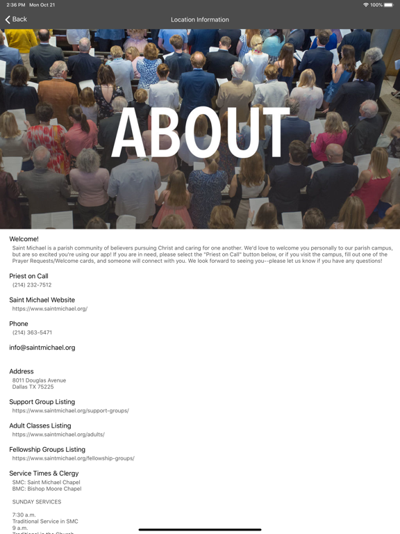 Saint Michael and All Angels iPad screenshot 4 - Lifestyle app