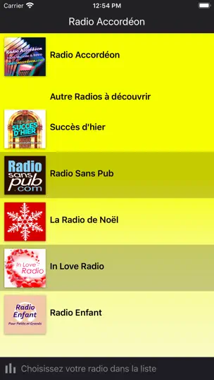 Capture d'écran de Radio Accordéon sur iPhone 1