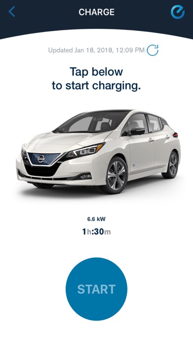 NissanConnect® EV & Services Screenshot