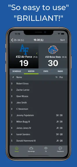 Game screenshot Air Force Football Schedules hack