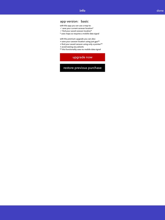 find my caravan iPad screenshot 4 - Travel app