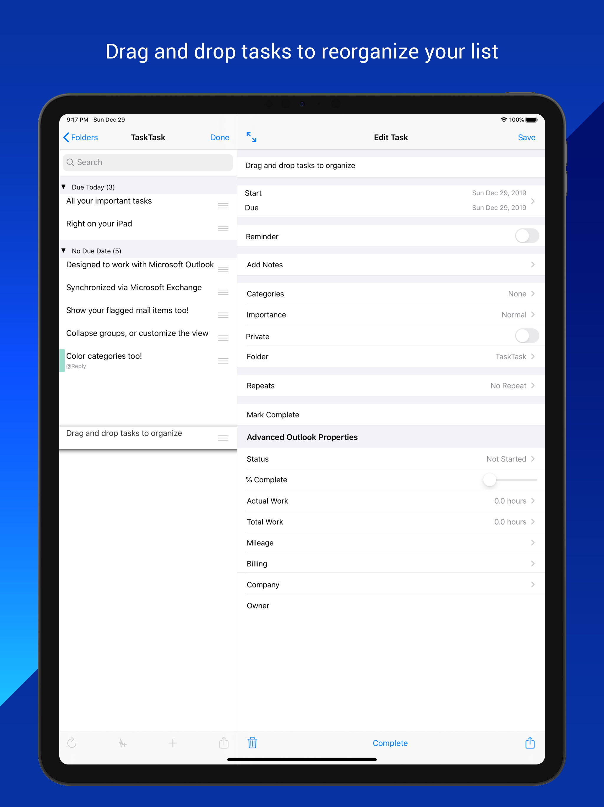TaskTask for Outlook Tasks