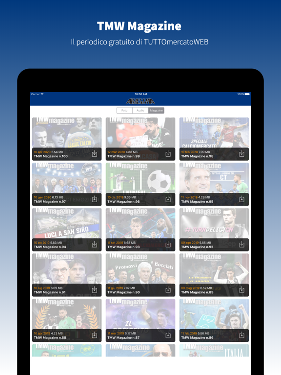 TuttoAtalanta.com iPad screenshot 6 - Sports app