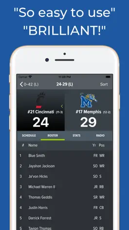 Game screenshot Cincinnati Football Schedules hack