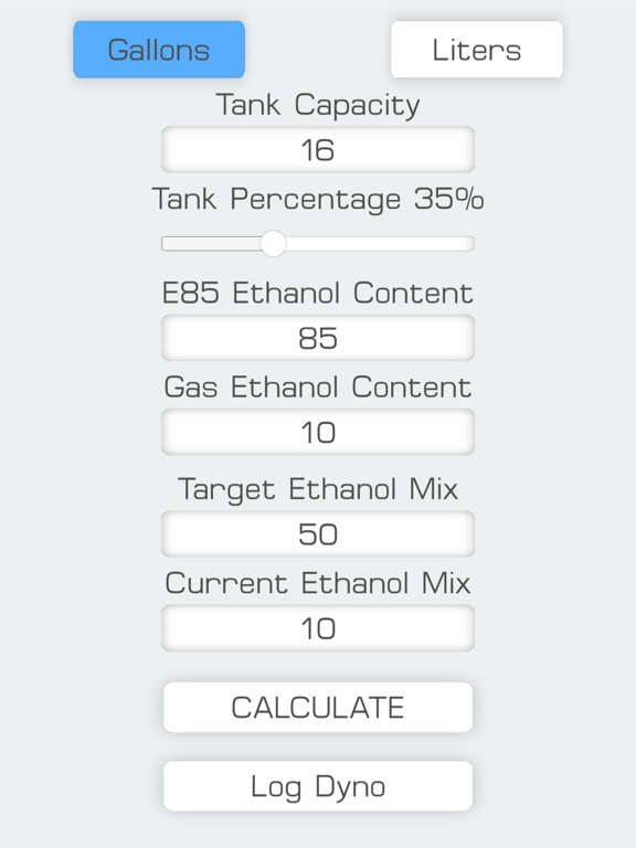 Screenshot #4 pour E85 Mix Ethanol Calculator