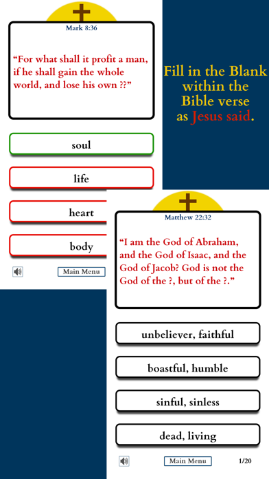 Quiz of the Christian Bible Screenshot
