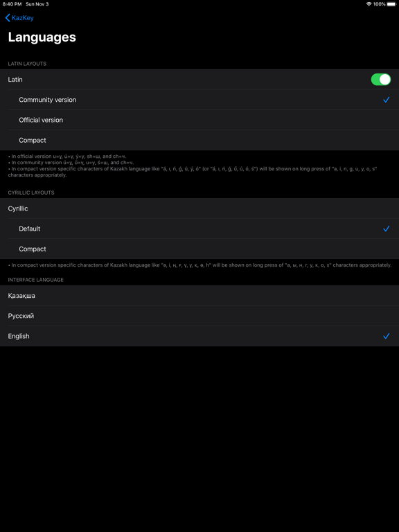 KazKey - best Kazakh keyboard iPad screenshot 4 - Utilities app