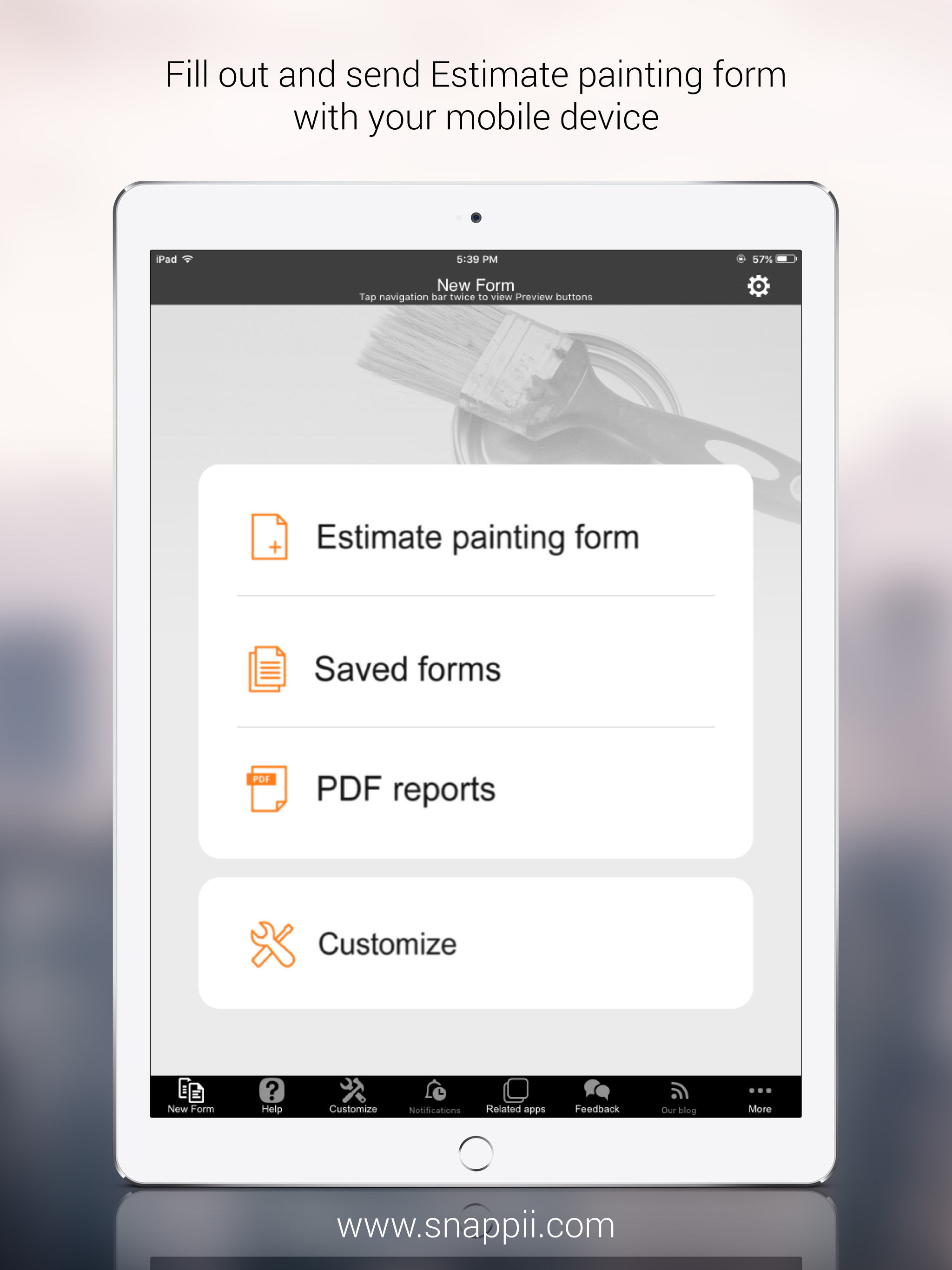 Estimate Painting Form App