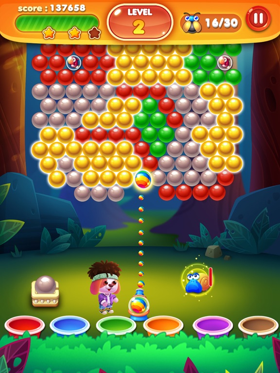 Screenshot #6 pour Bubble Shooter: Magic Snail