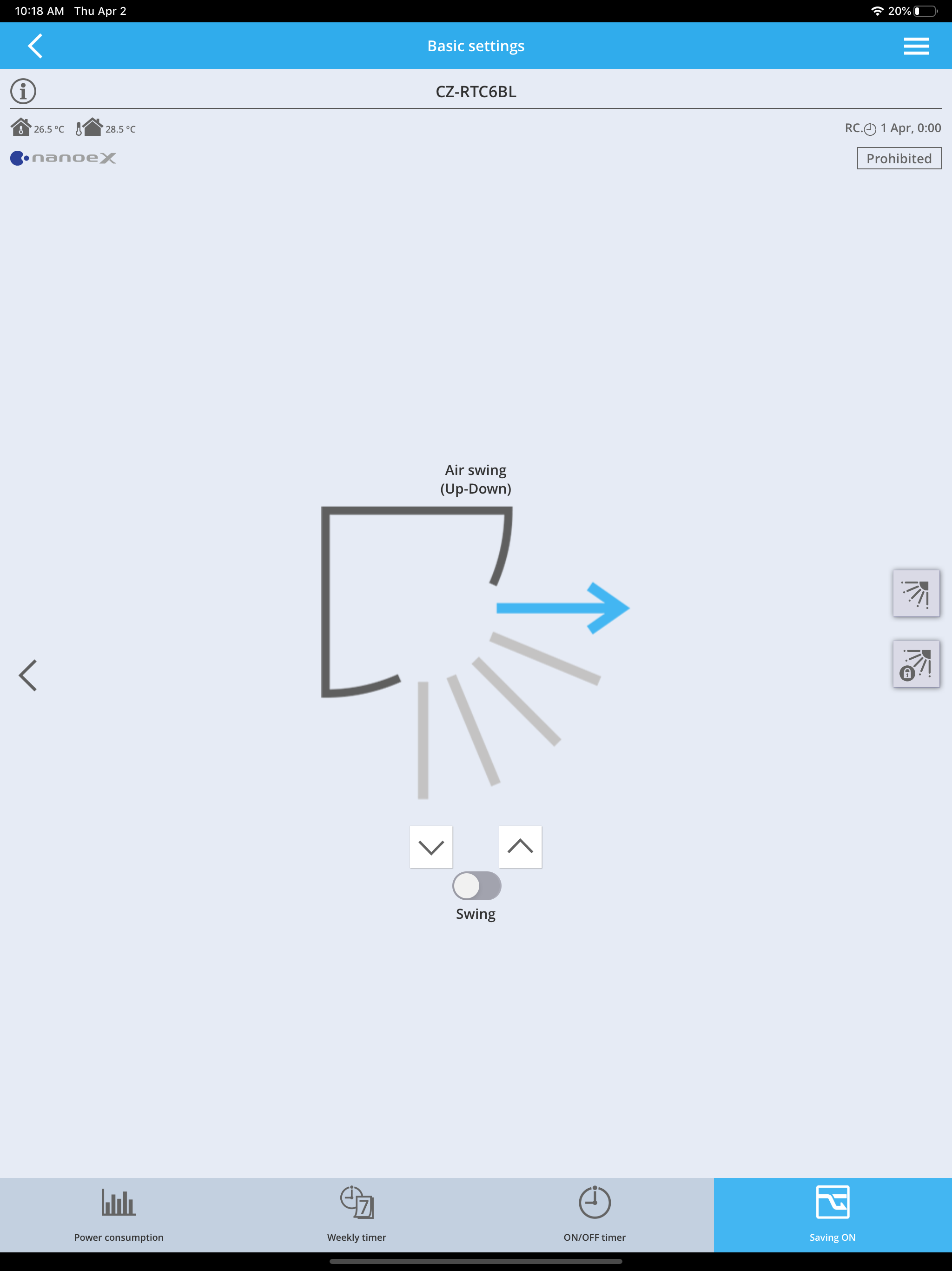 Panasonic H&C Control App