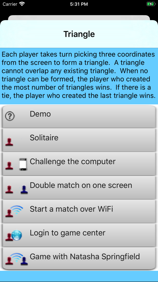 #1. Triangle Game (iOS) Podle: POK