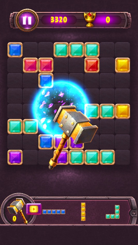 #5. Jewel block puzzle game (iOS) 由: BigCode Games Pvt Ltd