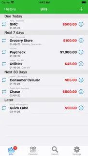 mybill$ iphone screenshot 1