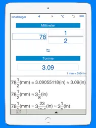 Tommer / millimeter kalkulator ipad bilder 2