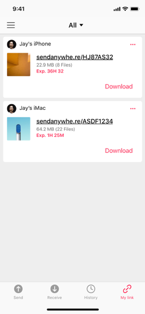 ‎Send Anywhere - File Transfer Screenshot