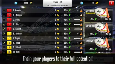 Rugby Manager : Be a manager