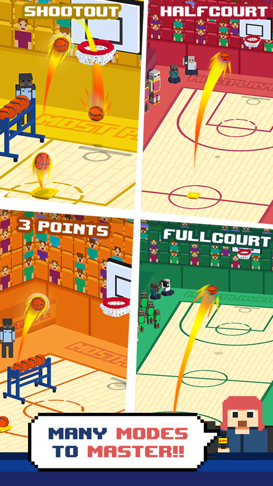 #2. Shooty Basketball! (iOS) Bởi: Most Played Games Inc
