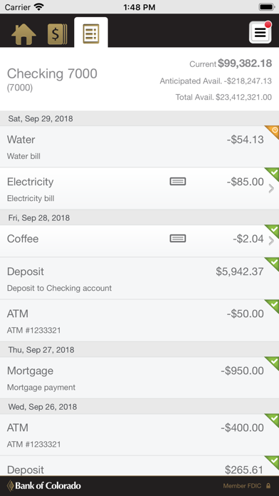 Bank of Colorado Business Screenshot