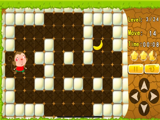 Monkey find the way to bananas iPad screenshot 2 - Entertainment app