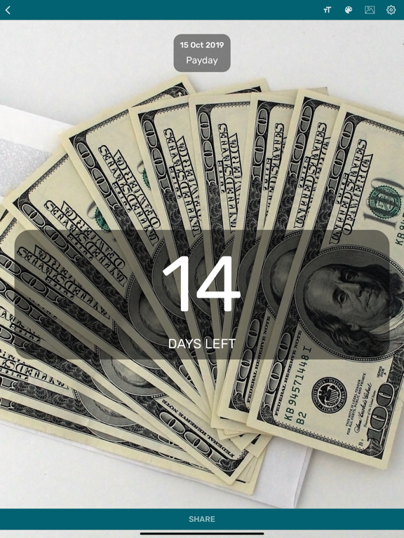 Countdown App - Day Counter iPad screenshot 4 - Utilities app