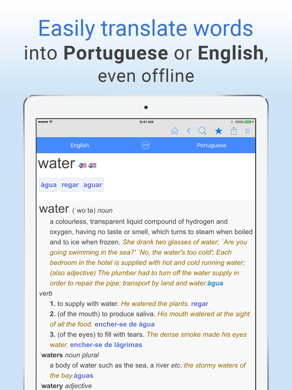 Screenshot #4 pour English-Portuguese Dictionary.