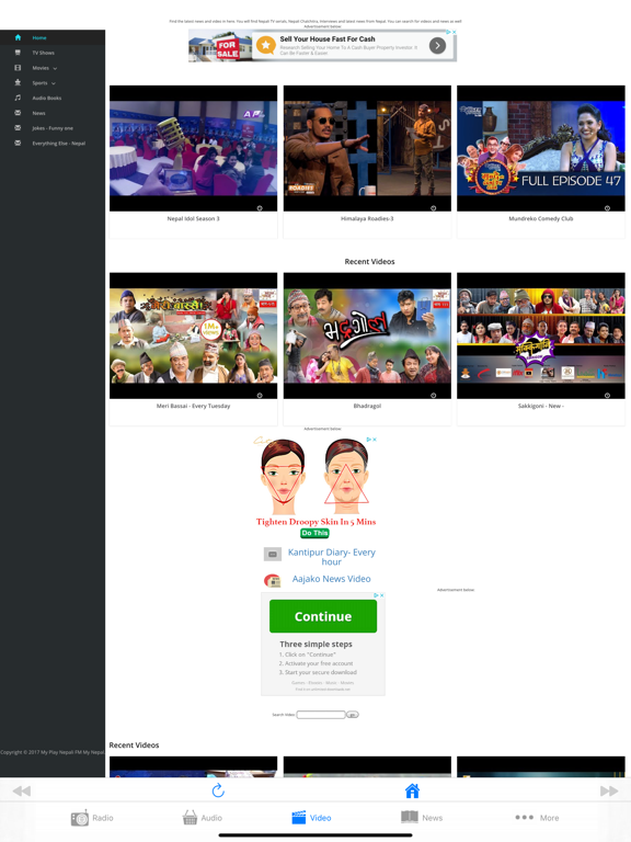 Nepali FM - Radio Video News iPad screenshot 4 - Music app