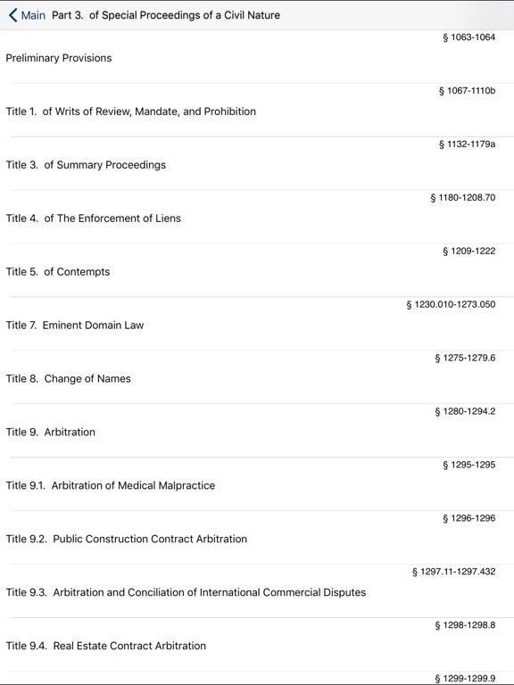 CA Civil Procedure Code 2026 iPad screenshot 5 - Reference app