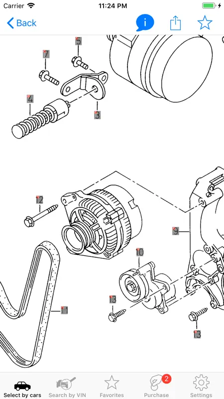 Piezas Seat y diagramas screenshot 1 of 6